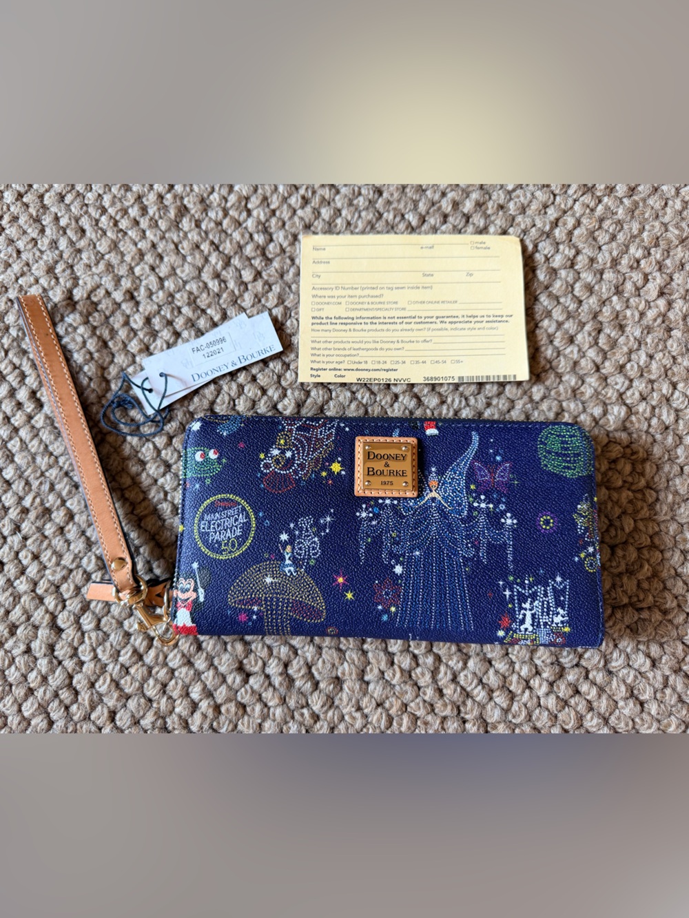 Dooney & Bourke 50th anniversary Electrical Parade Wristlet Wallet